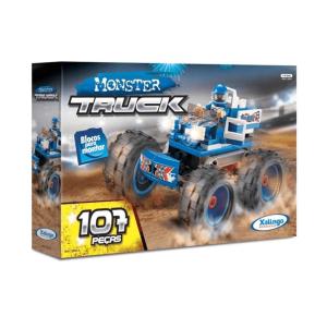 BLOCO DE MONTAR MONSTRER TRUCK 114 PCS CORES XALINGO