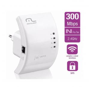 REPETIDOR MINI 300 MBPS COM WPS RE055 MULTILASER UND