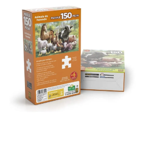 QUEBRA CABECA 150PCS ANIMAIS DA FAZENDA 3751 GROW UND