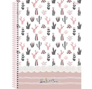 CADERNO UNIV. C/D 10X1 160 FLS SWEET CARE 233151 SAO DOMINGOS UND