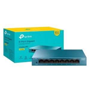 SWITCH 8 PORTAS 10/100/1000MBPS LITEWAVE LS108G TP-LINK UND