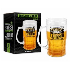 CANECA GEL CERVEJA 450ML EU BEBO PARA ESQUECER 11075 BRASFOOT UND