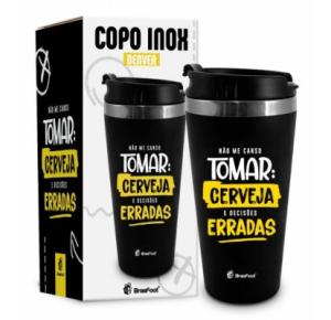 COPO TERMICO 450ML CERVEJA E DECISOES 11453 BRASFOOT UND